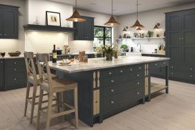 Quebec Shaker Kitchen in Painted Lava